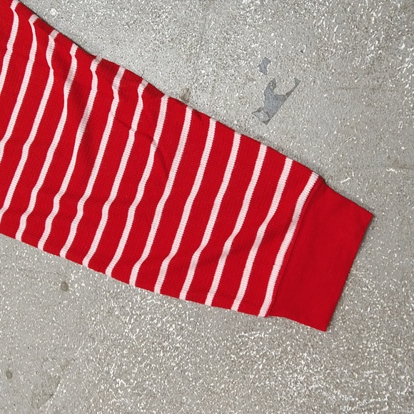 NEW! Men's Striped Matching Family Thermal Pajama PJ Pants, Red & White XXL TALL - Picture 8 of 13